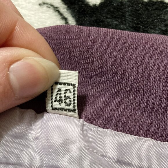 VINTAGE Lavender purple fluted a-line midi skirt ~ Whimsigoth MEDIUM LARGE skirt - Picture 4 of 10